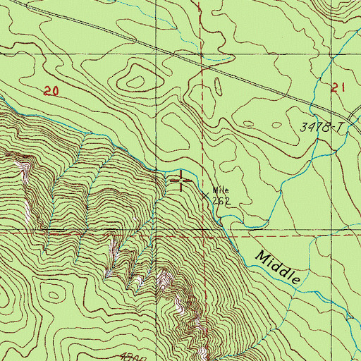 Topographic Map of Beaver Creek, OR