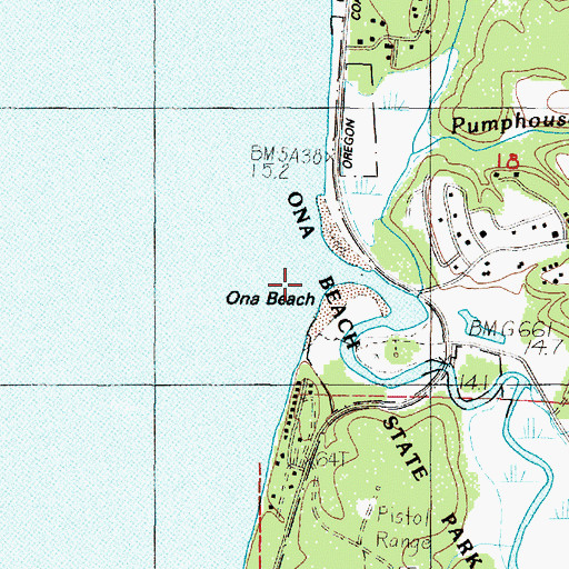 Topographic Map of Beaver Creek, OR