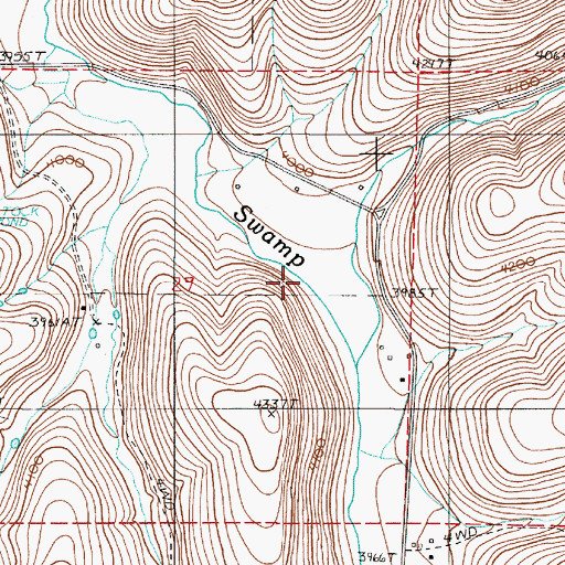 Topographic Map of Beaver Creek, OR