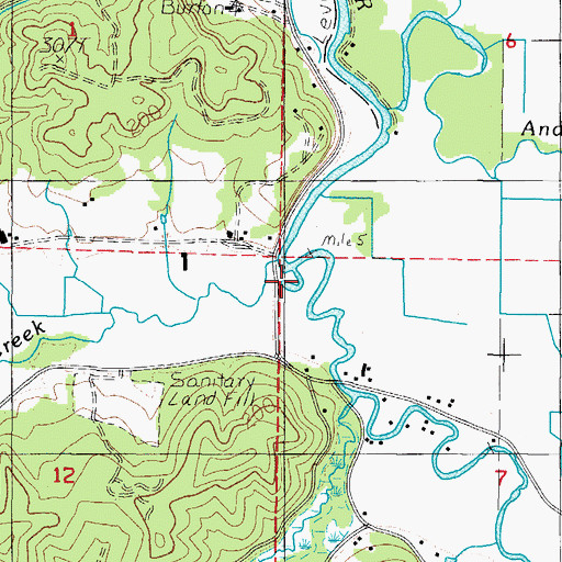 Topographic Map of Beaver Creek, OR