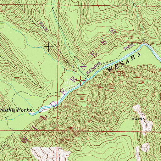 Topographic Map of Beaver Creek, OR