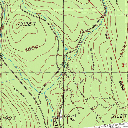 Topographic Map of Beaver Creek Driveway, OR