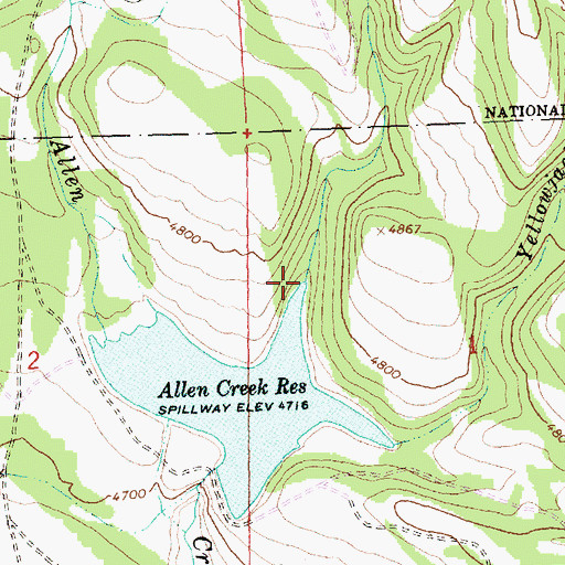Topographic Map of Beetle Creek, OR