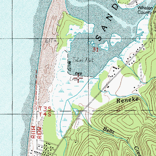 Topographic Map of Beltz Dike, OR