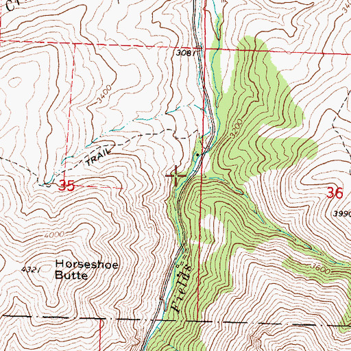 Topographic Map of Big Canyon, OR