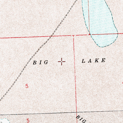 Topographic Map of Big Lake, OR
