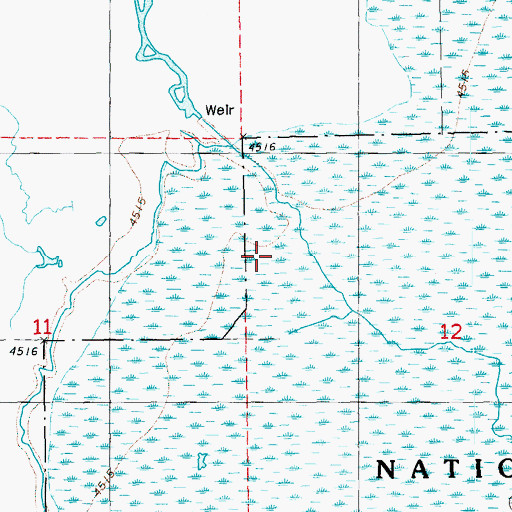 Topographic Map of Big Springs Creek, OR