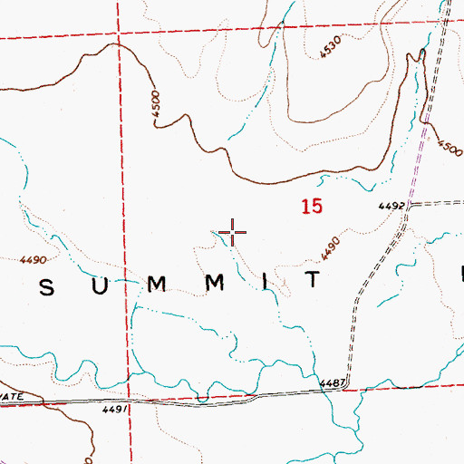Topographic Map of Big Summit Prairie, OR