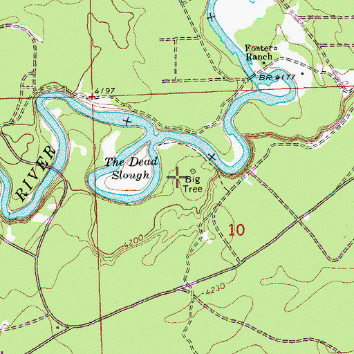 Topographic Map of Big Tree, OR