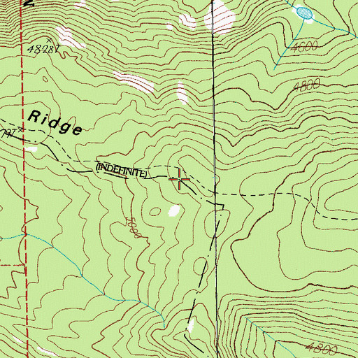 Topographic Map of Bingham Ridge, OR
