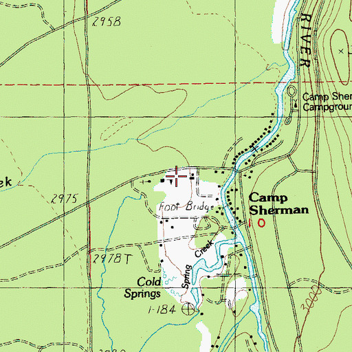 Topographic Map of Black Butte Elementary School, OR
