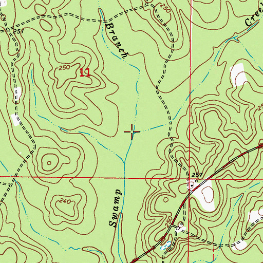 Topographic Map of Beech Tree Branch, AL