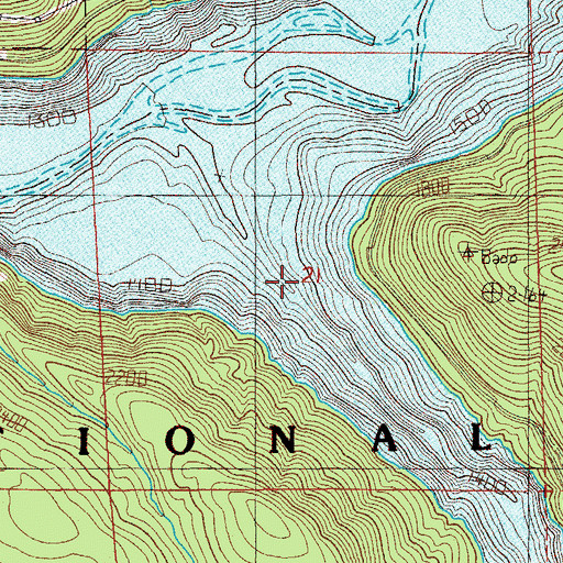 Topographic Map of Blowout Creek, OR