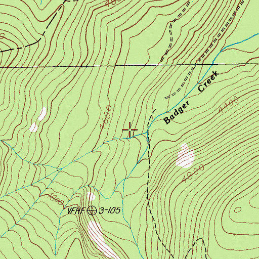 Topographic Map of Blue Lake Camas Prairie Trail, OR