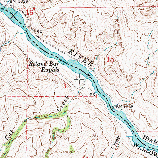 Topographic Map of Bob Creek, OR