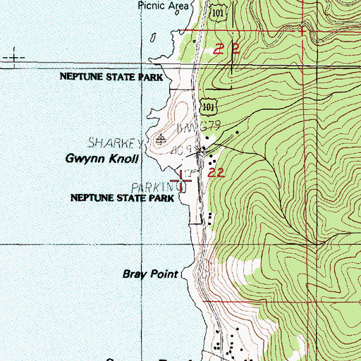 Topographic Map of Bob Creek, OR
