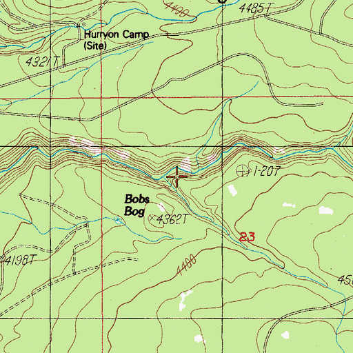 Topographic Map of Bobs Bay, OR
