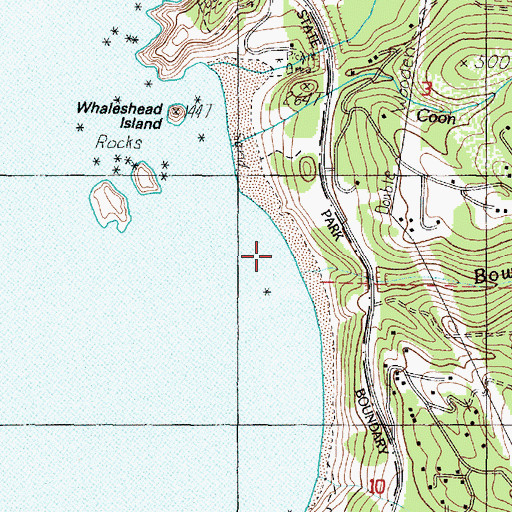 Topographic Map of Bowman Creek, OR