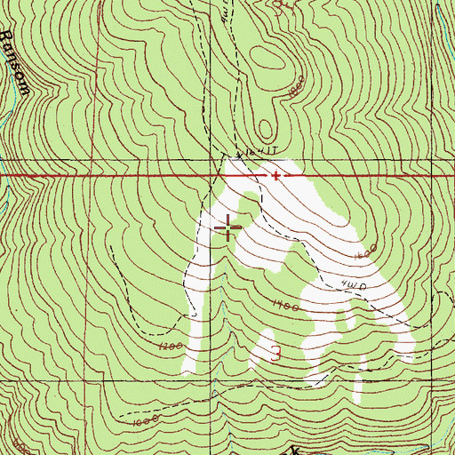 Topographic Map of Bravo Ranch (historical), OR