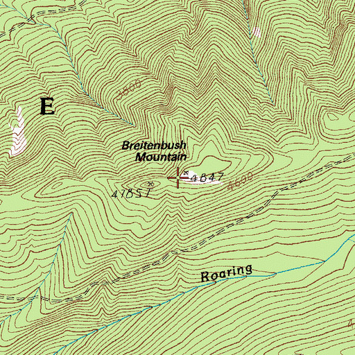 Topographic Map of Breitenbush Mountain, OR
