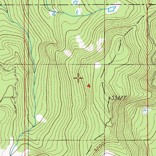 Topographic Map of Bristow Trail, OR