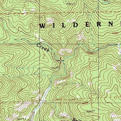 Topographic Map of Brogan Creek, OR