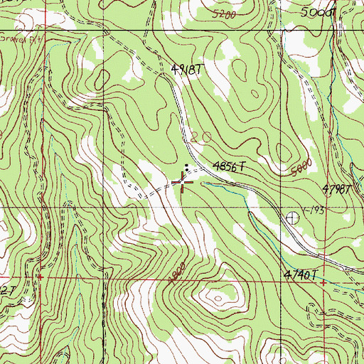 Topographic Map of Brooks Ditch, OR