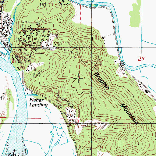 Topographic Map of Brooten Mountain, OR
