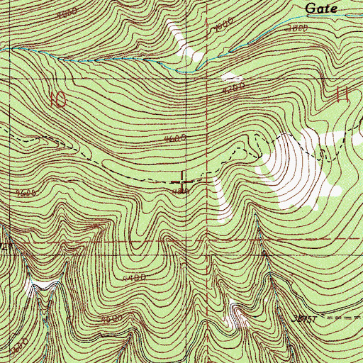 Topographic Map of Browder Ridge Trail, OR