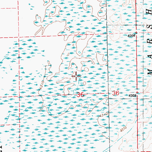 Topographic Map of Buck Creek, OR