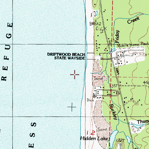 Topographic Map of Buckley Creek, OR