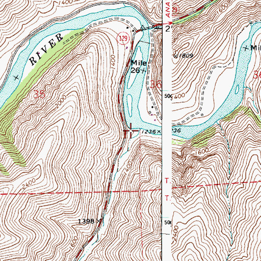 Topographic Map of Buford Creek, WA