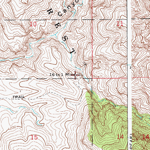 Topographic Map of Sixteen to One Mine, AZ