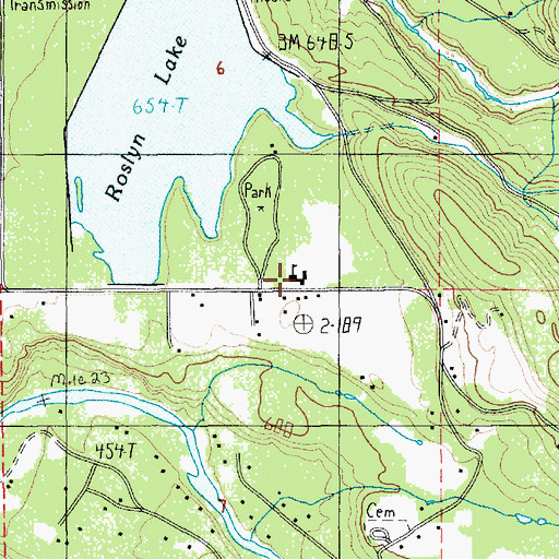 Topographic Map of Bull Run Elementary School (historical), OR