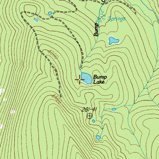 Topographic Map of Bump Lake, OR