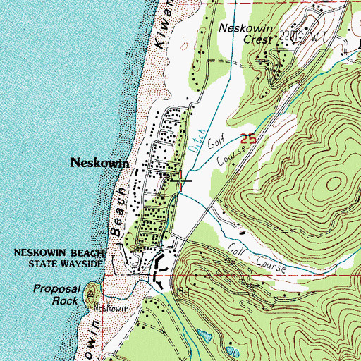 Topographic Map of Butte Creek, OR