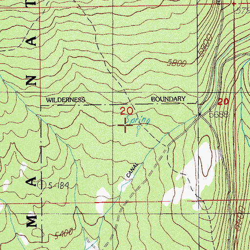 Topographic Map of Calamity Forest Camp (historical), OR