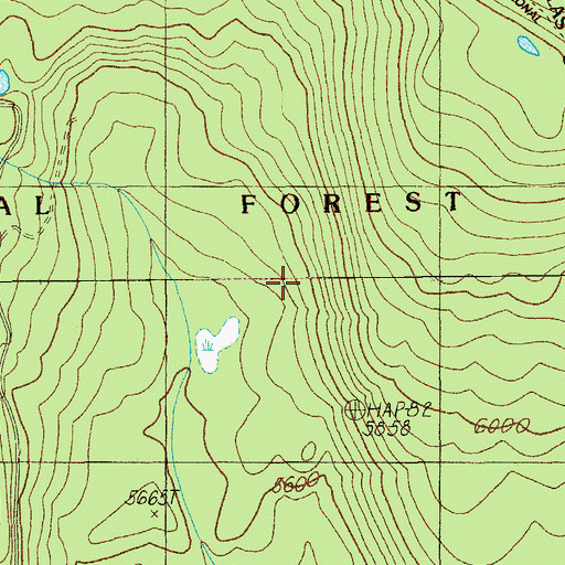 Topographic Map of Calamut Way, OR