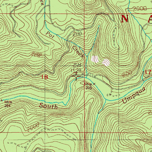 Topographic Map of Camp Coffee Pot, OR