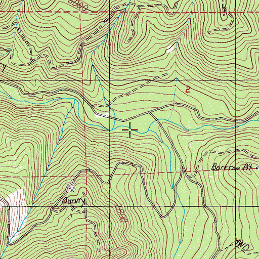 Topographic Map of Camp Creek, OR