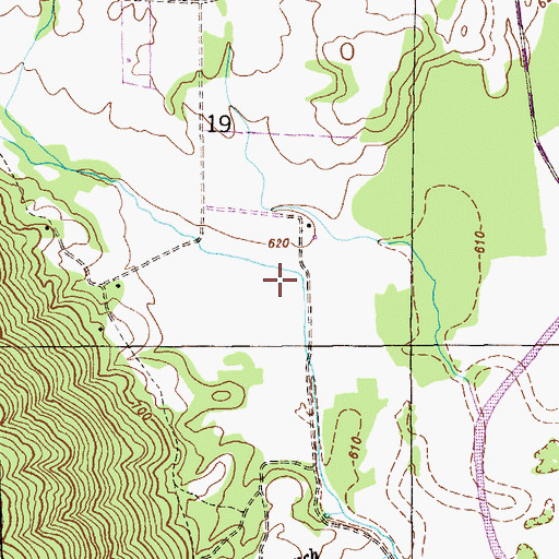 Topographic Map of Bennett Cove, AL
