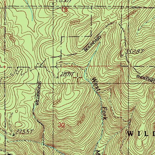 Topographic Map of Camp Hope, OR