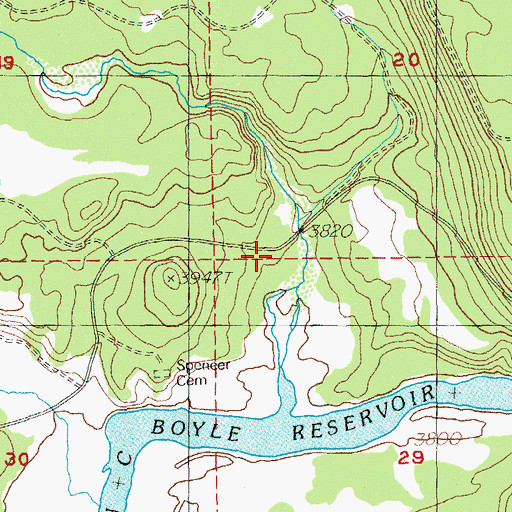 Topographic Map of Camp Sa-wa-li-na-is, OR