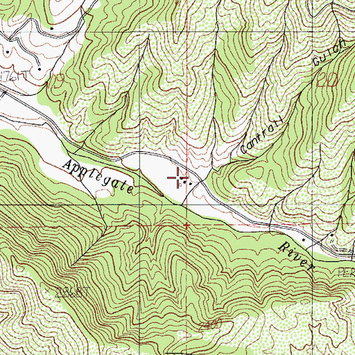 Topographic Map of Cantrall Gulch, OR