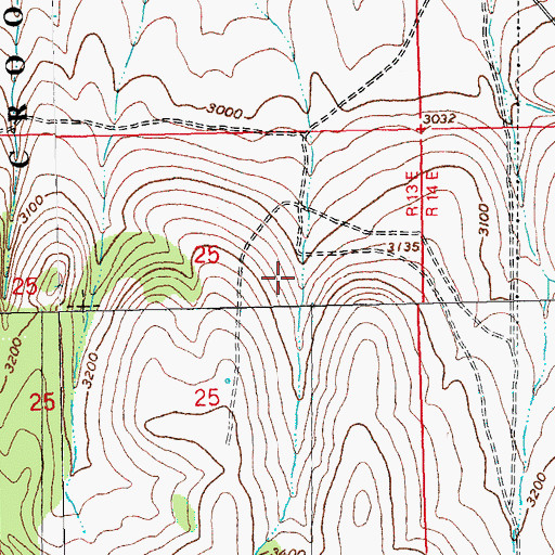 Topographic Map of Cap Healy Well, OR