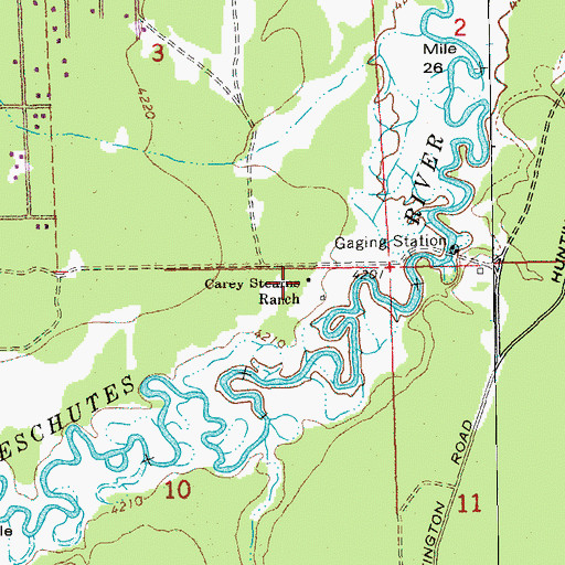 Topographic Map of Carey Stearns Ranch, OR
