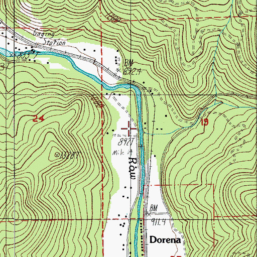 Topographic Map of Sallee Creek, OR
