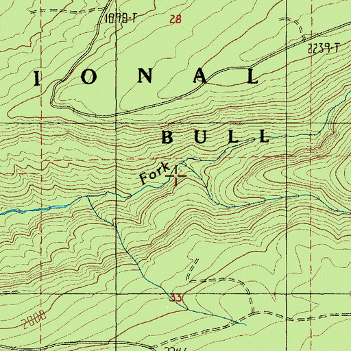 Topographic Map of Cedar Creek, OR