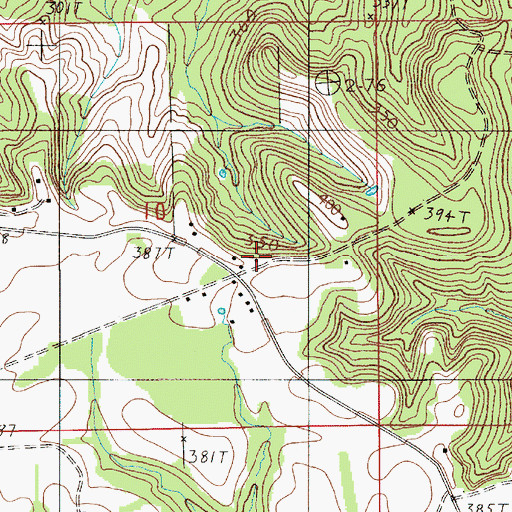 Topographic Map of Berlin Normal School, AL