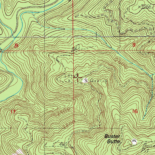 Topographic Map of Cedar Spring, OR